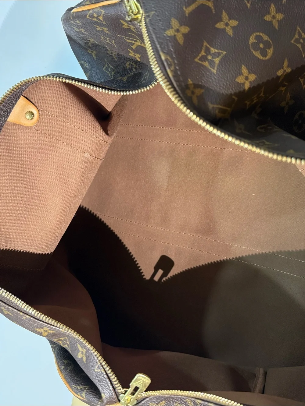 Louis Vuitton Monogram Keepall 55 Travel Duffle bag